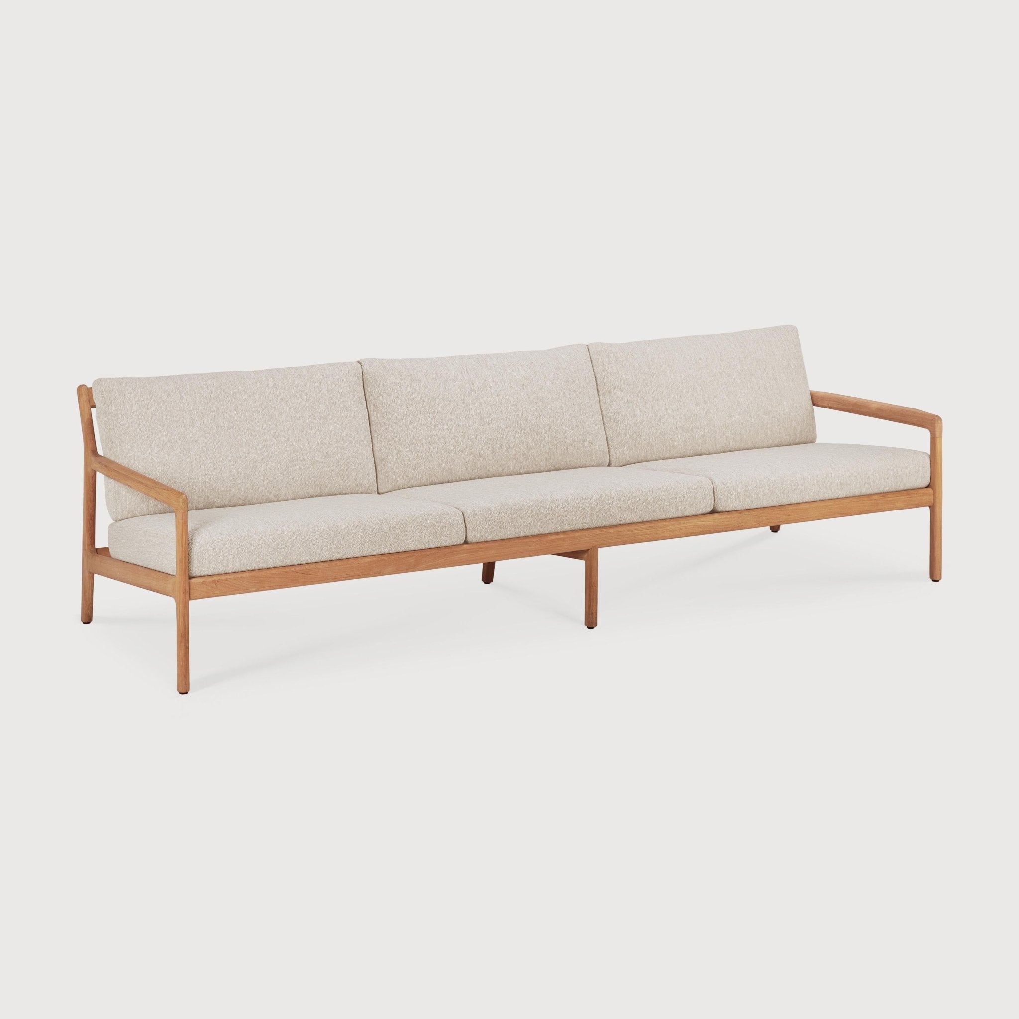 Jack outdoor sofa - teak - Natural fabric - 3+ seater White Cliff Studio Outdoor Sofa