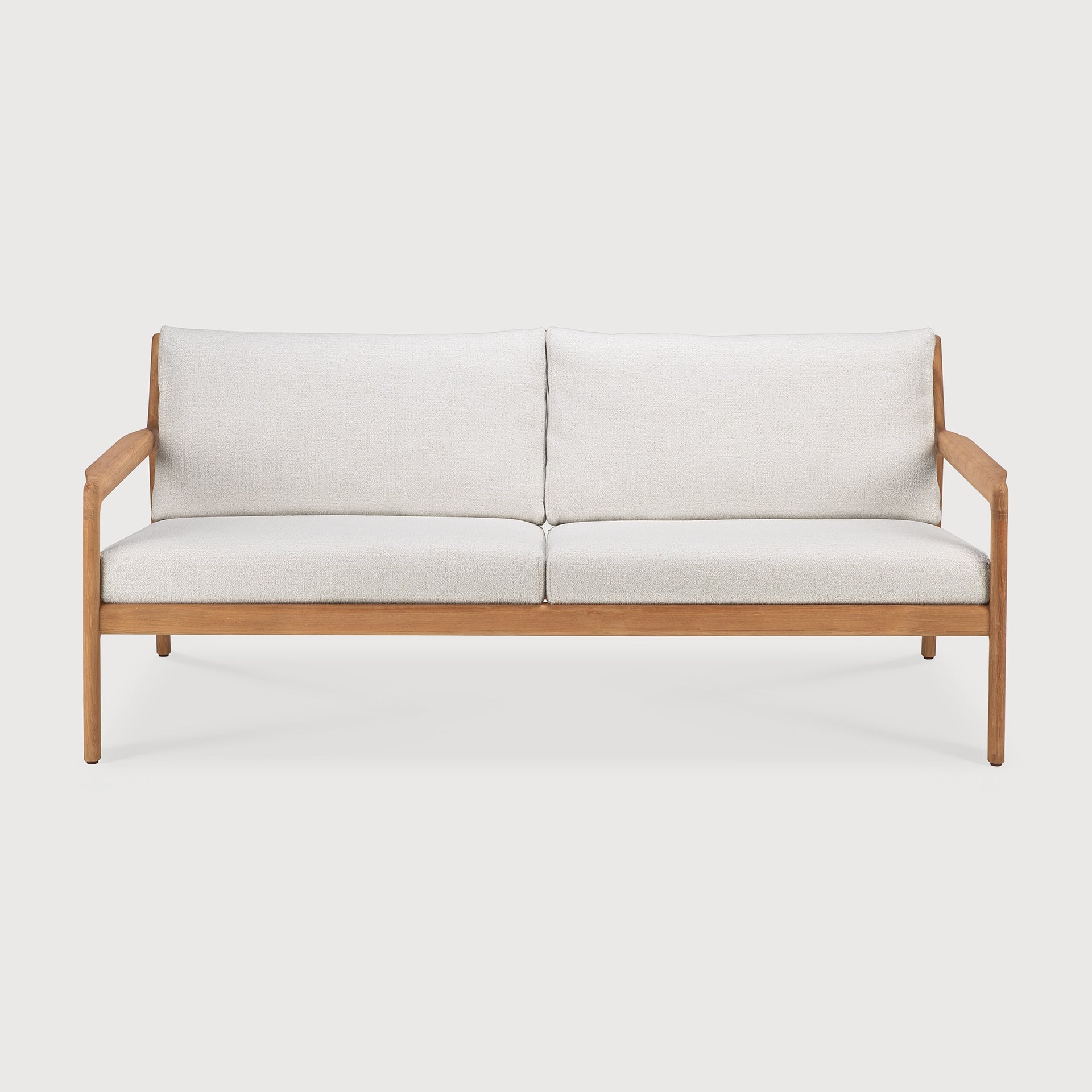Jack outdoor sofa - teak - Off White fabric - 2+ seater White Cliff Studio Outdoor Sofa