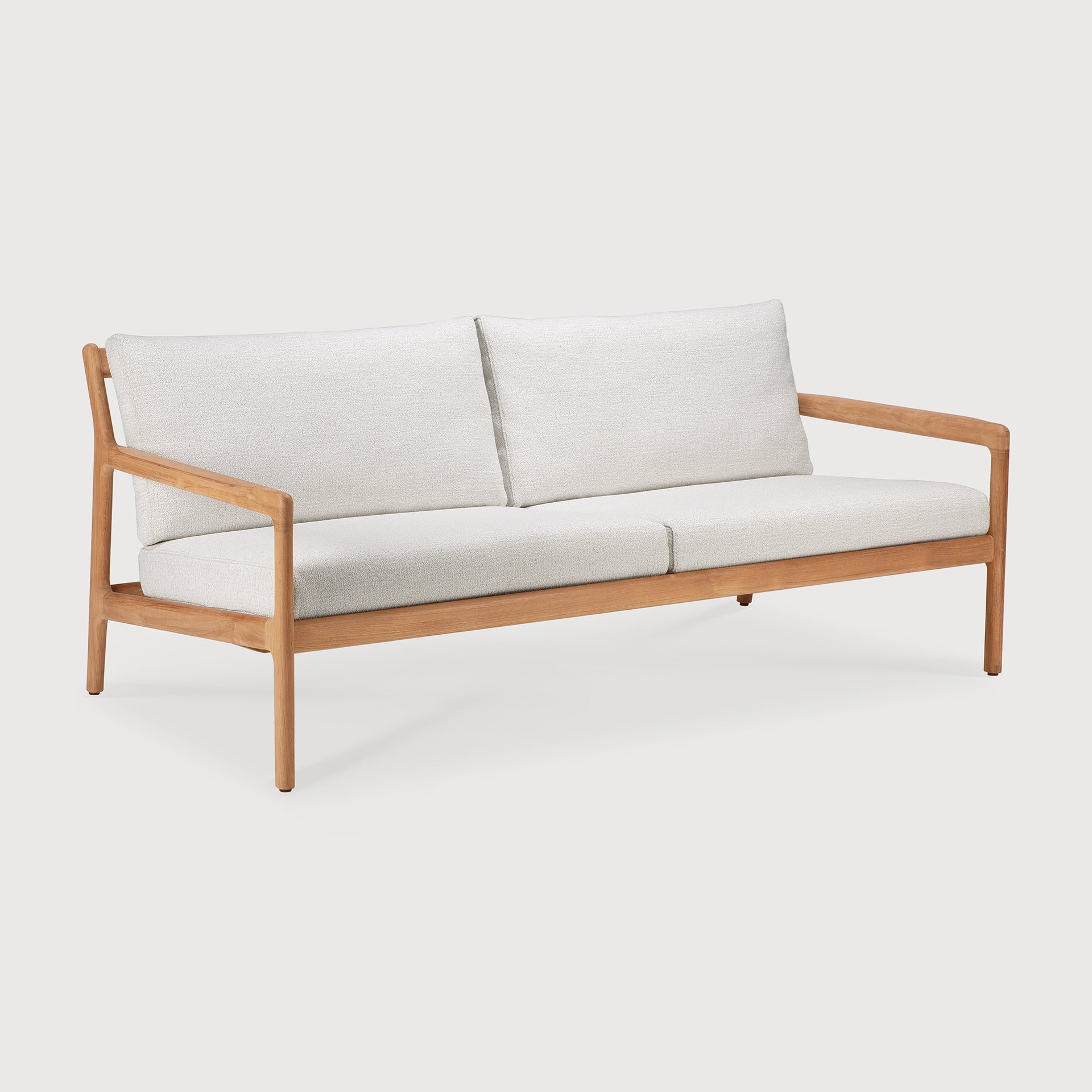 Jack outdoor sofa - teak - Off White fabric - 2+ seater White Cliff Studio Outdoor Sofa