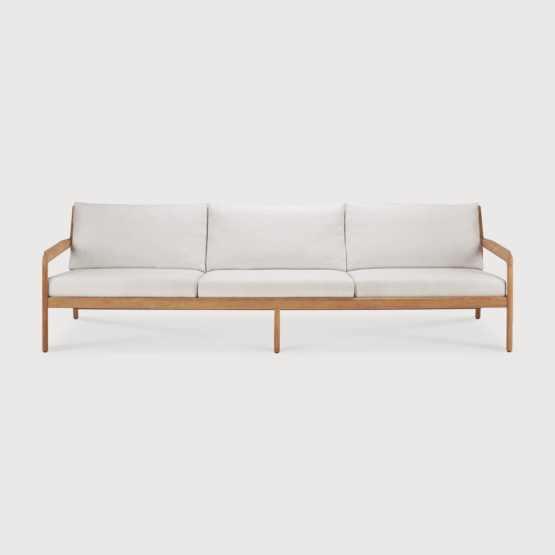 Jack outdoor sofa - teak - Off White fabric - 3+ seater White Cliff Studio Outdoor Sofa