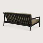 Jack outdoor sofa - varnished teak - black - Green fabric - 2+ seater White Cliff Studio Outdoor Sofa