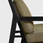 Jack outdoor sofa - varnished teak - black - Green fabric - 3+ seater White Cliff Studio Outdoor Sofa