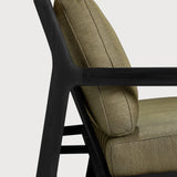 Jack outdoor sofa - varnished teak - black - Green fabric - 3+ seater White Cliff Studio Outdoor Sofa