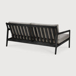 Jack outdoor sofa - varnished teak - black - Mocha fabric - 2+ seater White Cliff Studio Outdoor Sofa