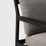 Jack outdoor sofa - varnished teak - black - Mocha fabric - 2+ seater White Cliff Studio Outdoor Sofa