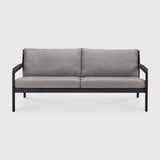 Jack outdoor sofa - varnished teak - black - Mocha fabric - 2+ seater White Cliff Studio Outdoor Sofa