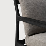 Jack outdoor sofa - varnished teak - black - Mocha fabric - 3+ seater White Cliff Studio Outdoor Sofa