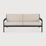 Jack outdoor sofa - varnished teak - black - Natural fabric - 2+ seater White Cliff Studio Outdoor Sofa