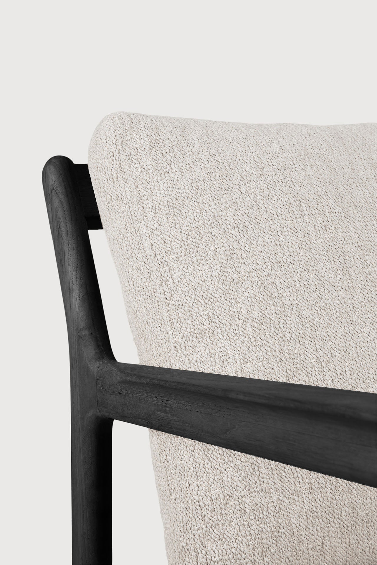 Jack outdoor sofa - varnished teak - black - Natural fabric - 2+ seater White Cliff Studio Outdoor Sofa