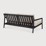 Jack outdoor sofa - varnished teak - black - Natural fabric - 2+ seater White Cliff Studio Outdoor Sofa