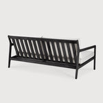 Jack outdoor sofa - varnished teak - black - Off White fabric - 2+ seater White Cliff Studio Outdoor Sofa