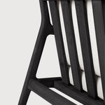 Jack outdoor sofa - varnished teak - black - Off White fabric - 2+ seater White Cliff Studio Outdoor Sofa