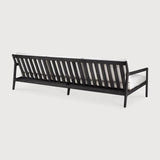 Jack outdoor sofa - varnished teak - black - Off White fabric - 3+ seater White Cliff Studio Outdoor Sofa