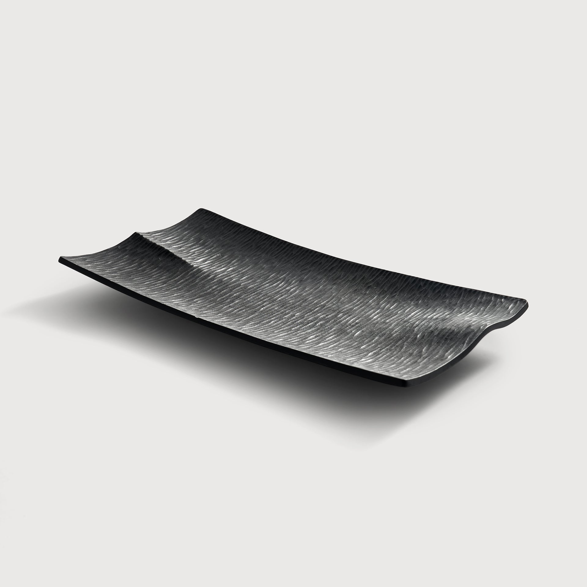 Japan board - varnished mahogany - black White Cliff Studio Trays