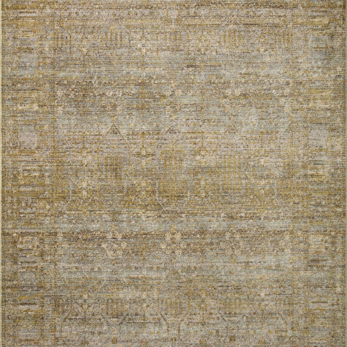 Jean Stoffer x Loloi Bradbury Dove / Gold 10' - 0" x 14' - 0" Area Rug White Cliff Studio Area Rugs