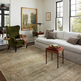 Jean Stoffer x Loloi Bradbury Dove / Gold 10' - 0" x 14' - 0" Area Rug White Cliff Studio Area Rugs
