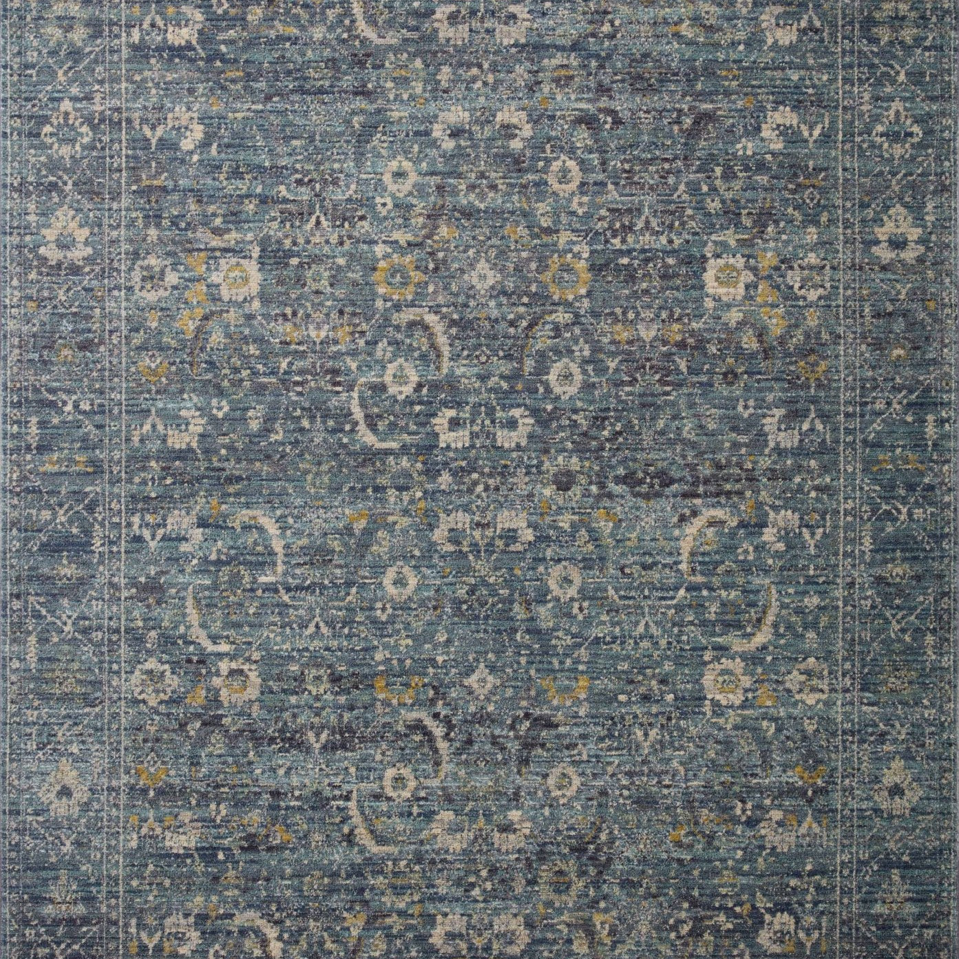 Jean Stoffer x Loloi Bradbury Ocean / Gold 10' - 0" x 14' - 0" Area Rug White Cliff Studio Area Rugs