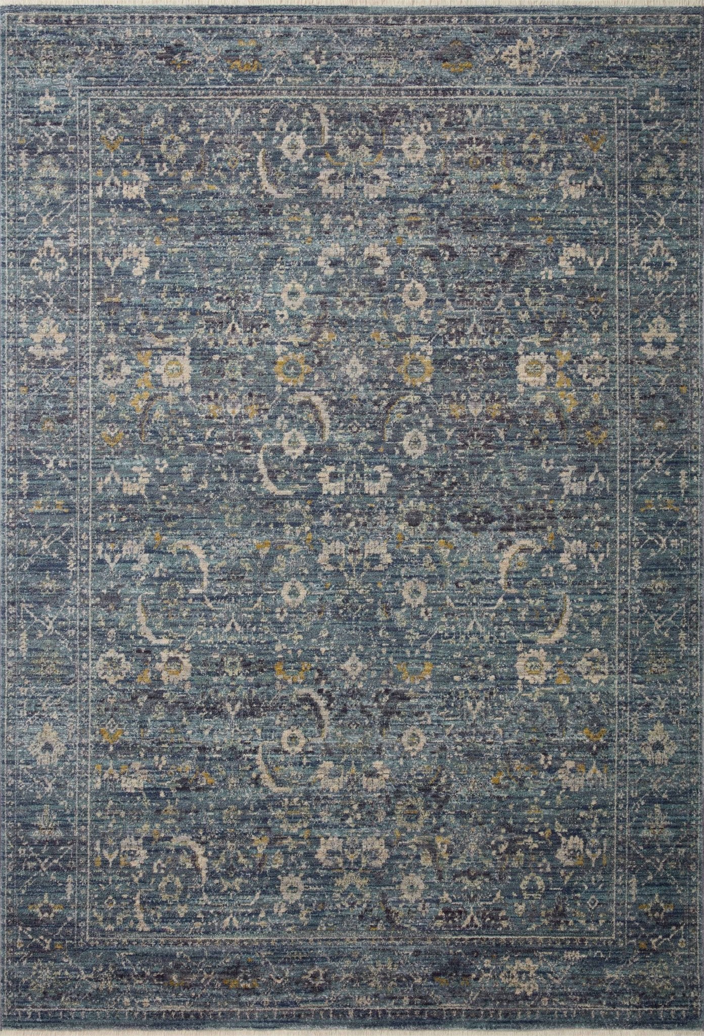 Jean Stoffer x Loloi Bradbury Ocean / Gold 10' - 0" x 14' - 0" Area Rug White Cliff Studio Area Rugs