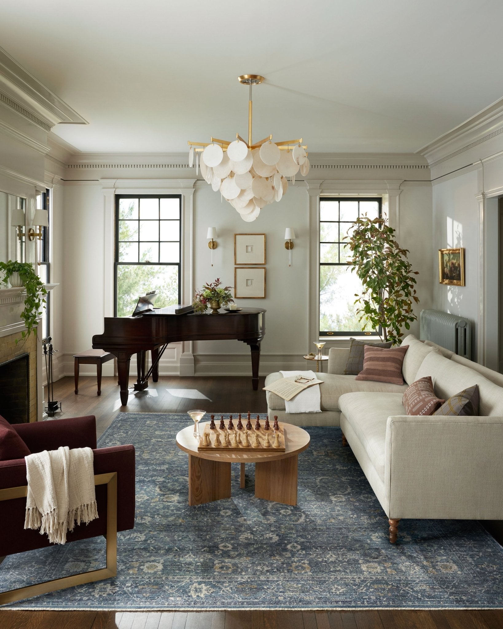 Jean Stoffer x Loloi Bradbury Ocean / Gold 10' - 0" x 14' - 0" Area Rug White Cliff Studio Area Rugs