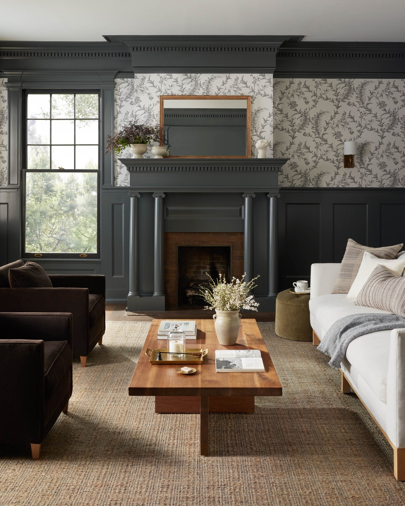 Jean Stoffer x Loloi Cornwall Mocha / Natural 11' - 6" x 15' Area Rug White Cliff Studio Area Rugs