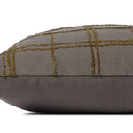 Jean Stoffer x Loloi Edward Charcoal / Olive 18'' x 18'' Cover w/Down Pillow White Cliff Studio Throw Pillows