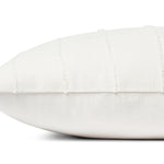 Jean Stoffer x Loloi Julia Ivory 18'' x 18'' Cover w/Down Pillow White Cliff Studio Throw Pillows