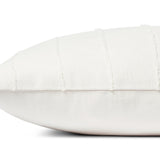 Jean Stoffer x Loloi Julia Ivory 18'' x 18'' Cover w/Down Pillow White Cliff Studio Throw Pillows