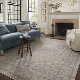 Jean Stoffer x Loloi Katherine Beige / Mist 11' - 6" x 15' - 7" Area Rug White Cliff Studio Area Rugs