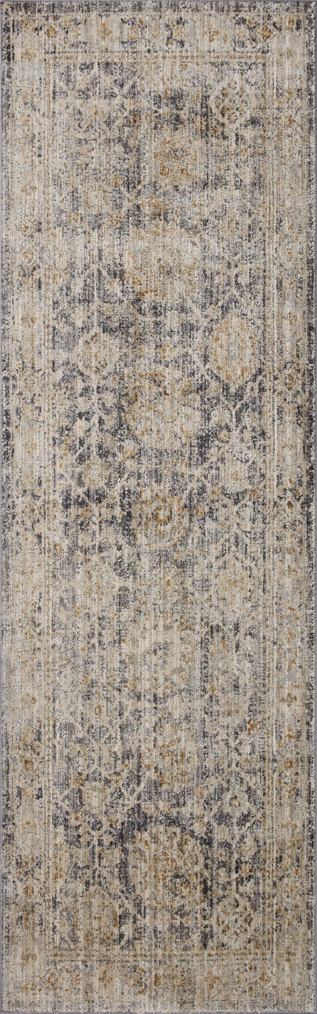 Jean Stoffer x Loloi Katherine Charcoal / Gold 11' - 6" x 15' - 7" Area Rug White Cliff Studio Area Rugs