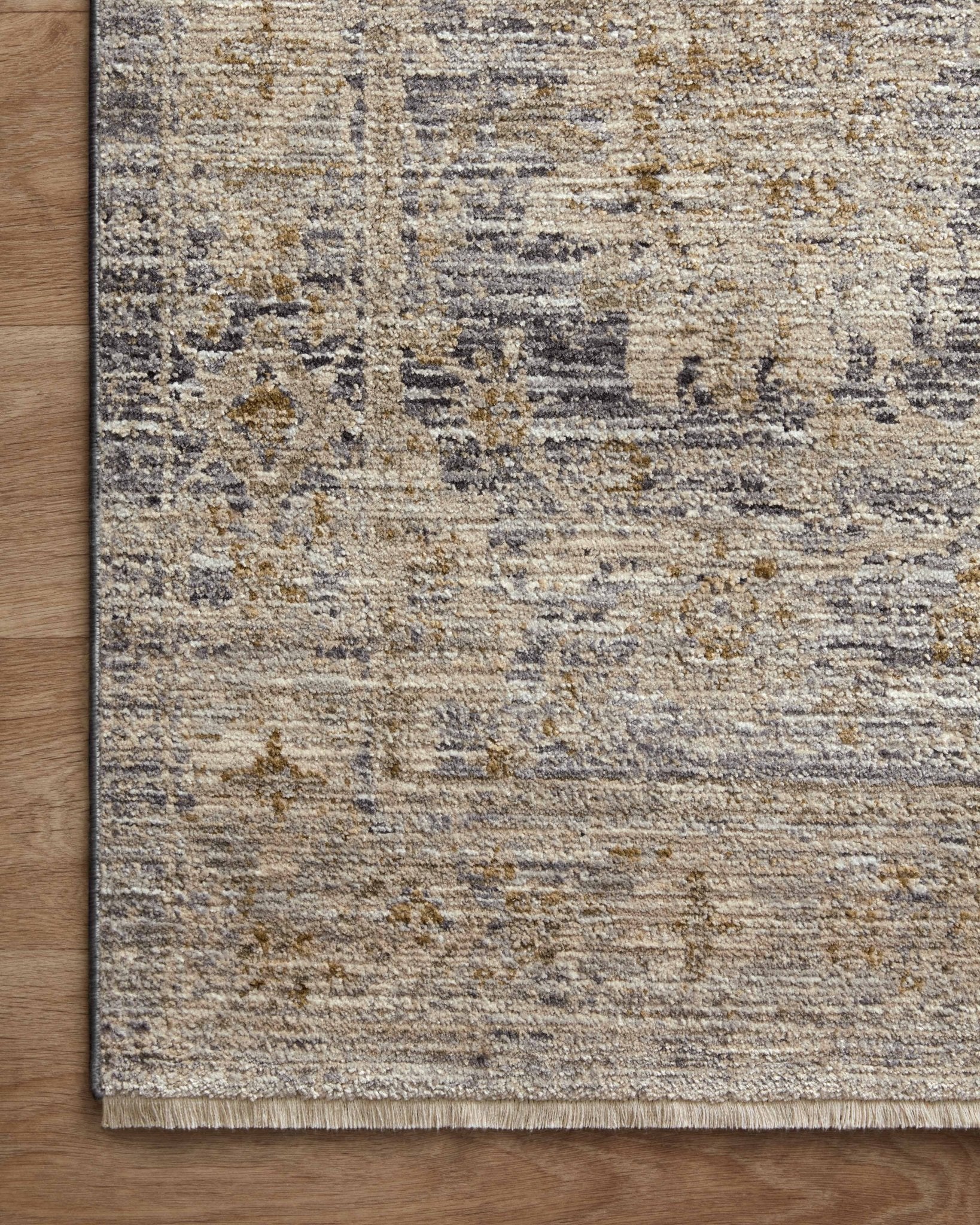 Jean Stoffer x Loloi Katherine Charcoal / Gold 11' - 6" x 15' - 7" Area Rug White Cliff Studio Area Rugs