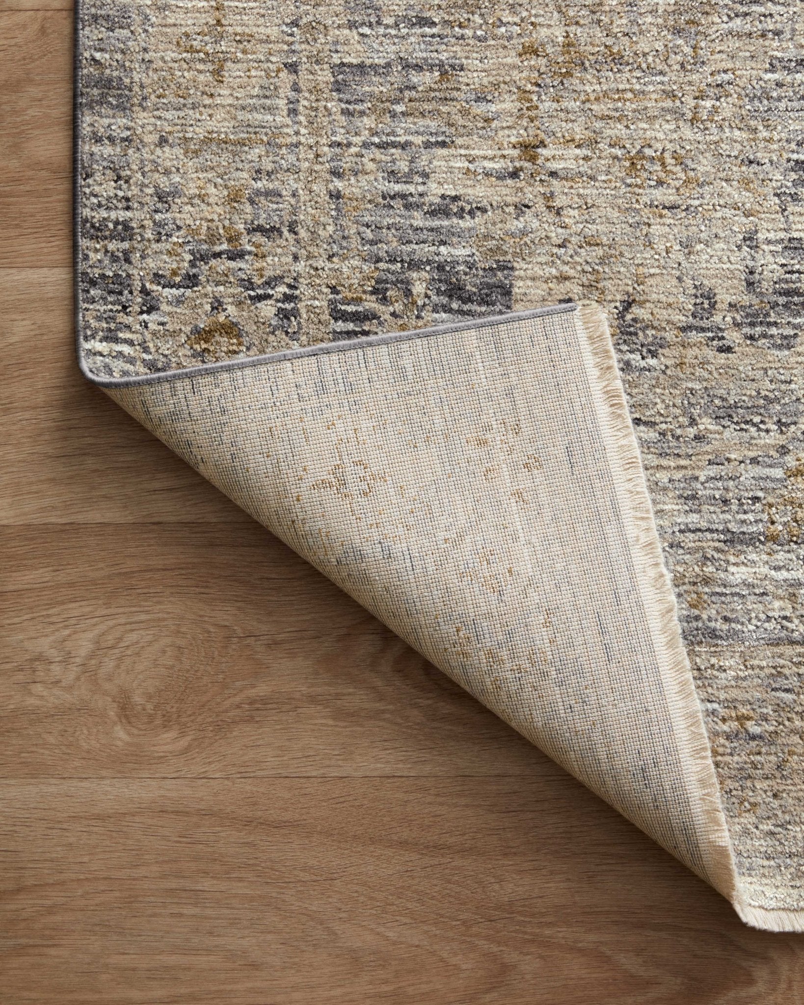 Jean Stoffer x Loloi Katherine Charcoal / Gold 11' - 6" x 15' - 7" Area Rug White Cliff Studio Area Rugs