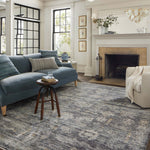 Jean Stoffer x Loloi Katherine Ink / Jade 11' - 6" x 15' - 7" Area Rug White Cliff Studio Area Rugs