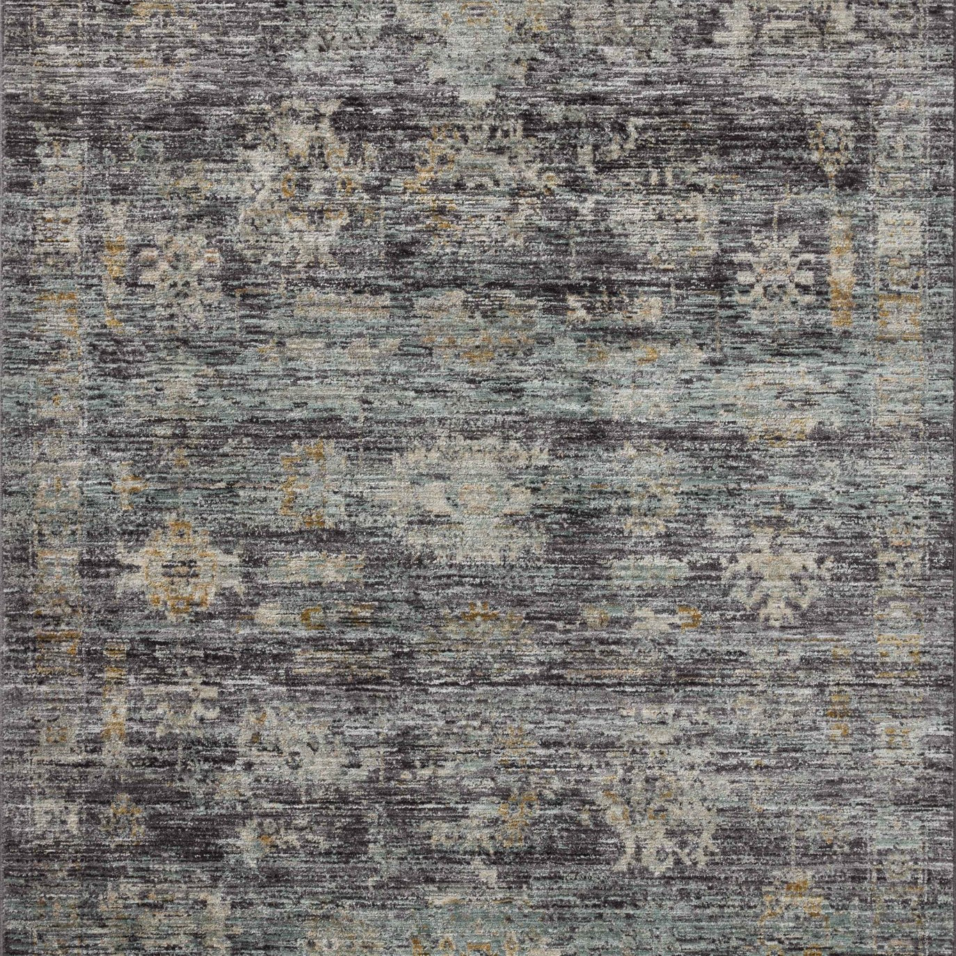 Jean Stoffer x Loloi Katherine Ink / Jade 11' - 6" x 15' - 7" Area Rug White Cliff Studio Area Rugs