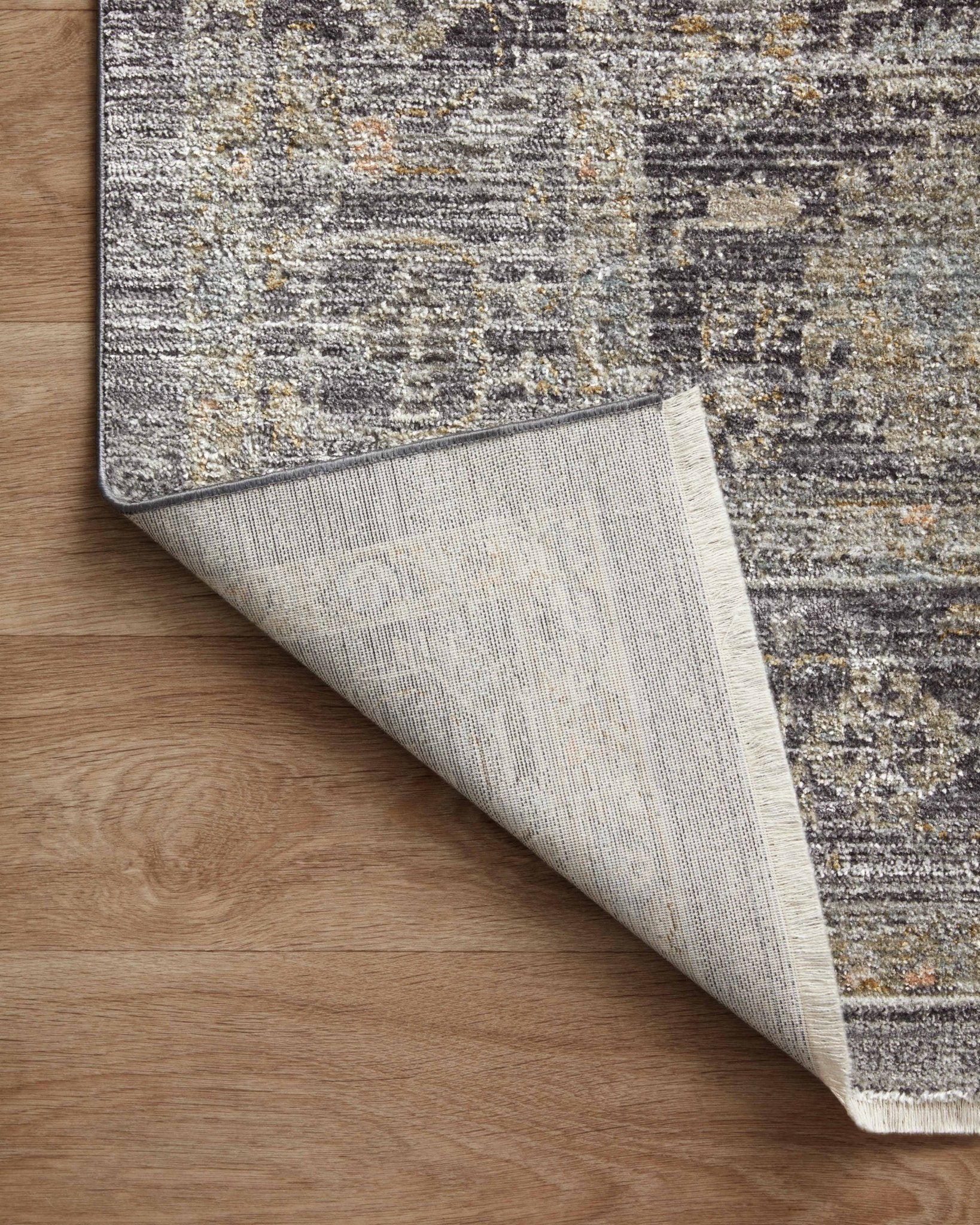 Jean Stoffer x Loloi Katherine Midnight/ Tobacco 11' - 6" x 15' - 7" Area Rug White Cliff Studio Area Rugs