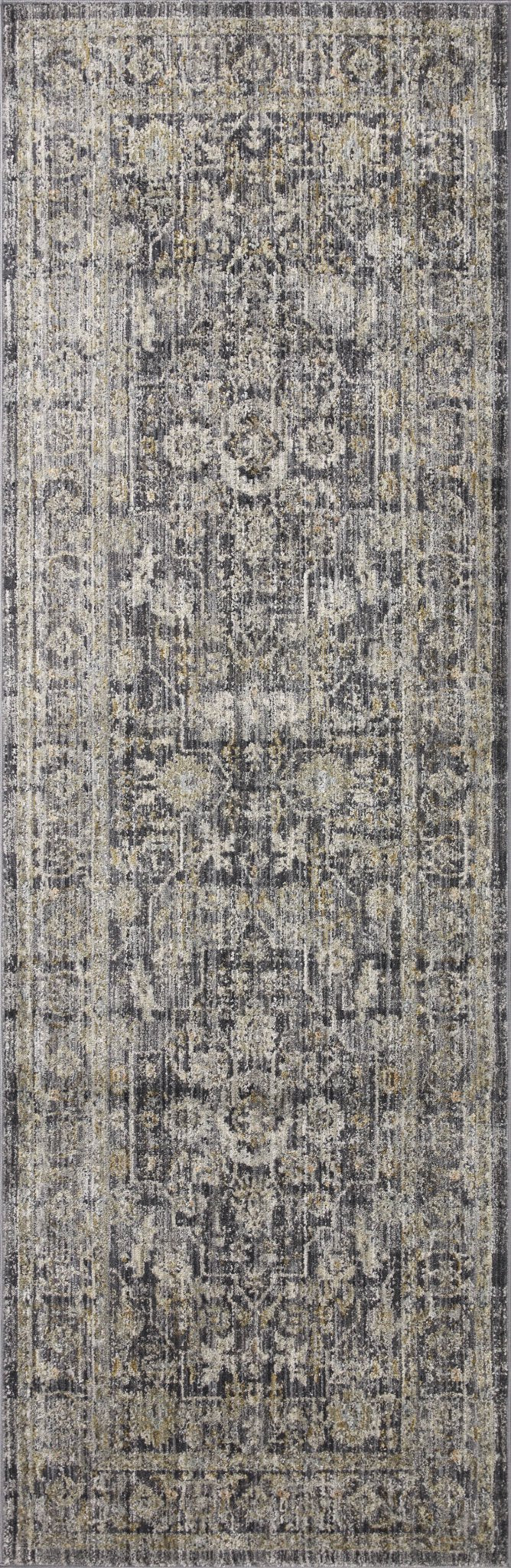 Jean Stoffer x Loloi Katherine Midnight/ Tobacco 11' - 6" x 15' - 7" Area Rug White Cliff Studio Area Rugs