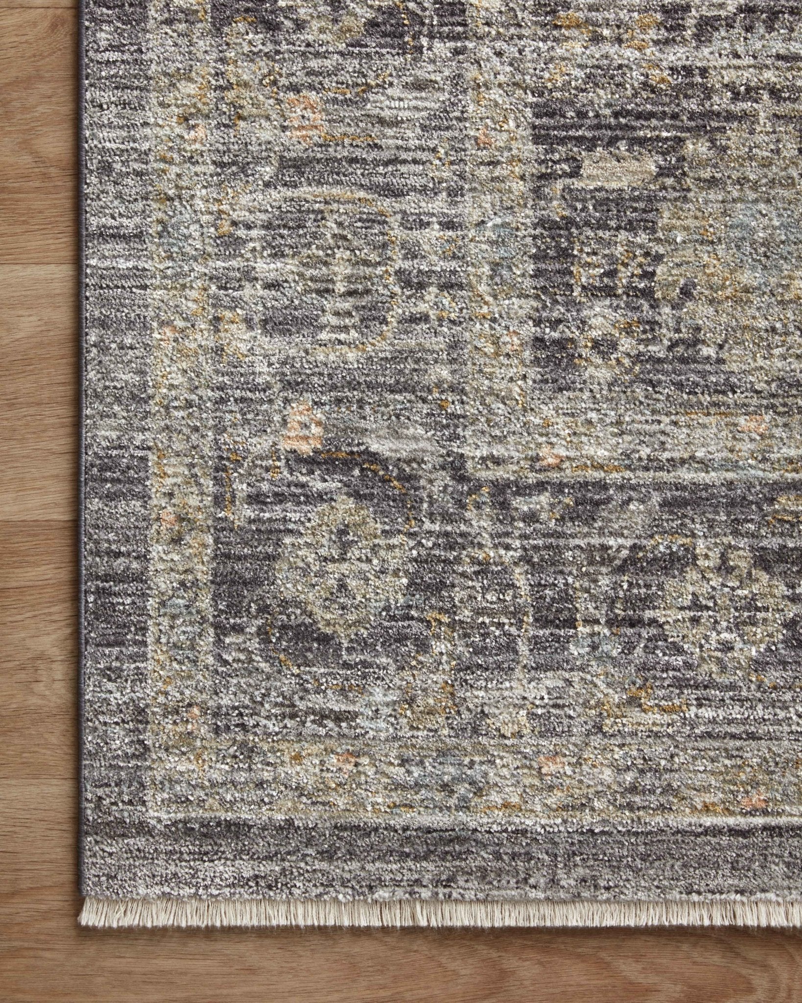 Jean Stoffer x Loloi Katherine Midnight/ Tobacco 11' - 6" x 15' - 7" Area Rug White Cliff Studio Area Rugs