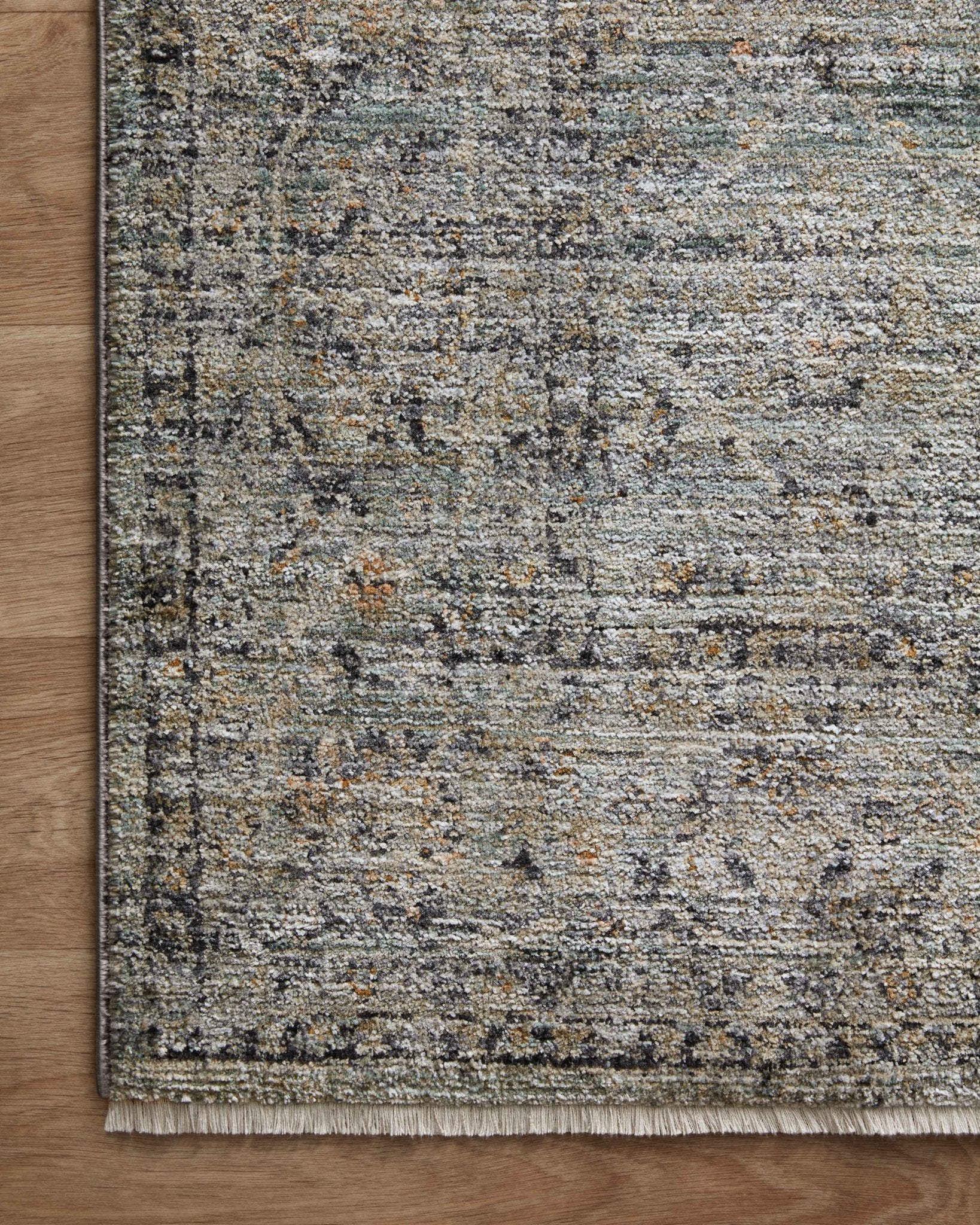 Jean Stoffer x Loloi Katherine Ocean / Gold 11' - 6" x 15' - 7" Area Rug White Cliff Studio Area Rugs