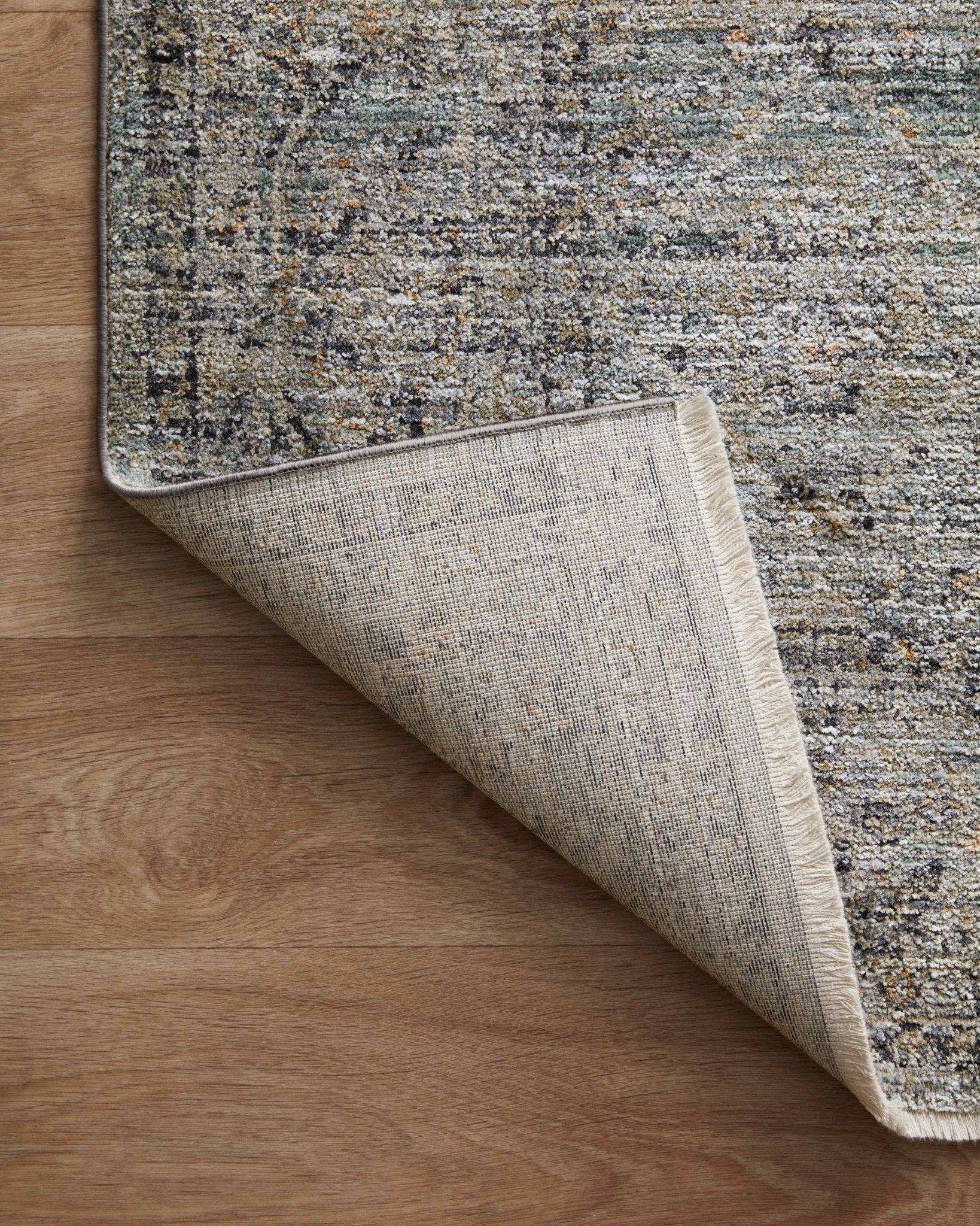 Jean Stoffer x Loloi Katherine Ocean / Gold 11' - 6" x 15' - 7" Area Rug White Cliff Studio Area Rugs