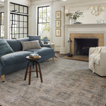 Jean Stoffer x Loloi Katherine Pebble / Ocean 11' - 6" x 15' - 7" Area Rug White Cliff Studio Area Rugs