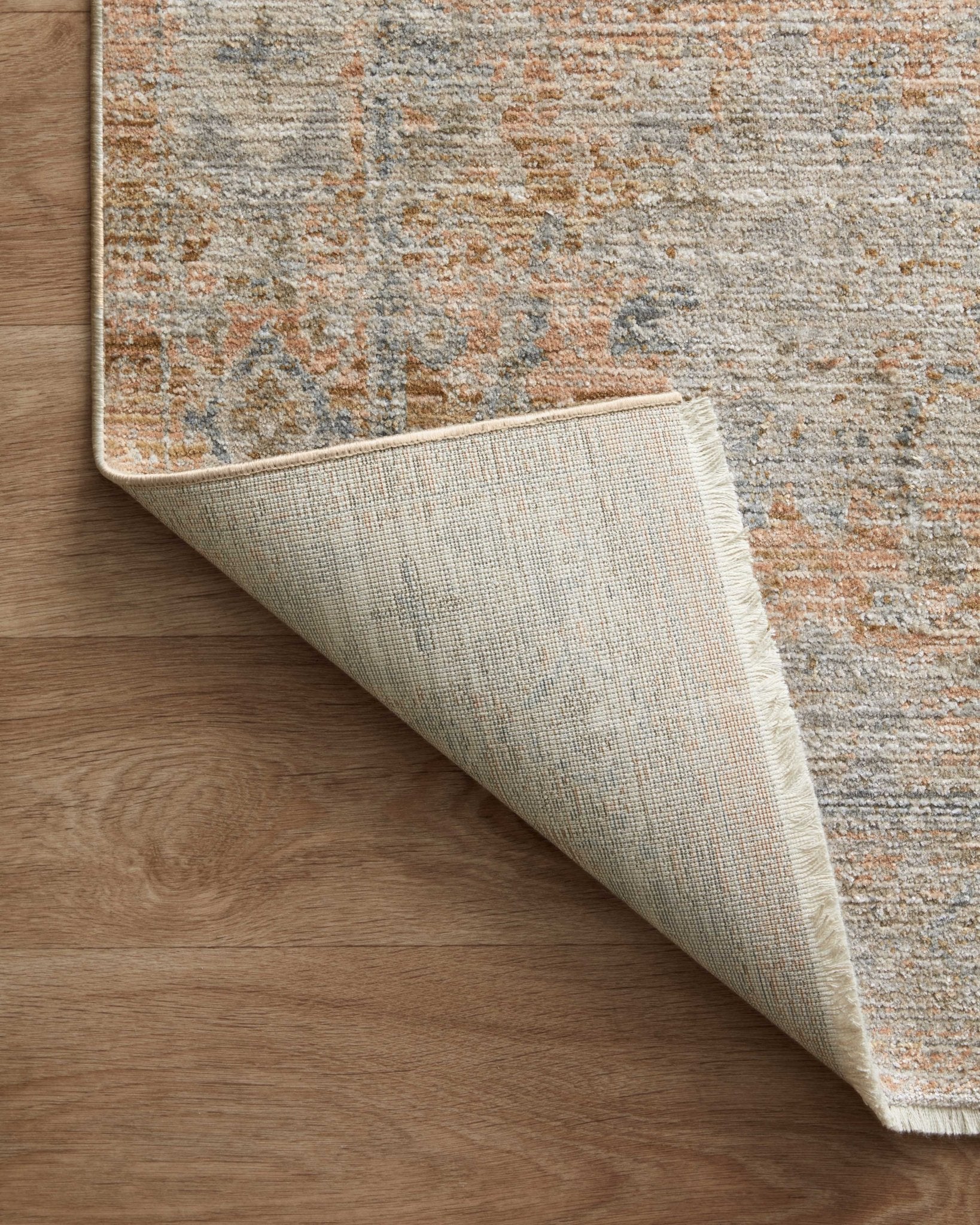 Jean Stoffer x Loloi Katherine Terracotta / Smoke 11' - 6" x 15' - 7" Area Rug White Cliff Studio Area Rugs