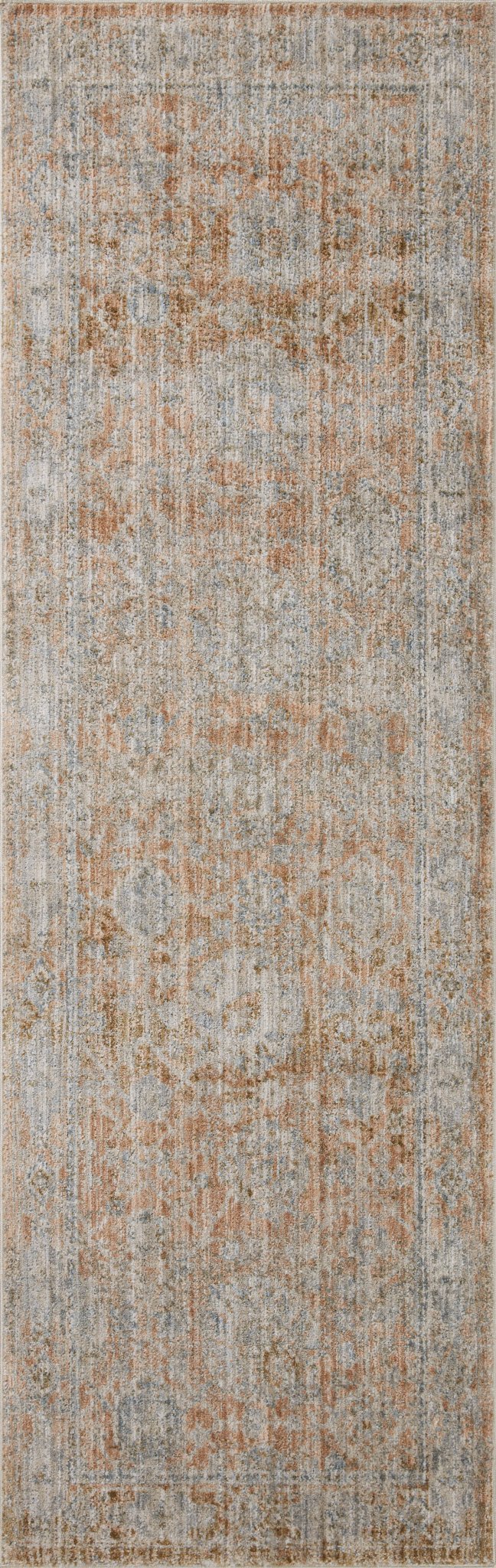 Jean Stoffer x Loloi Katherine Terracotta / Smoke 11' - 6" x 15' - 7" Area Rug White Cliff Studio Area Rugs