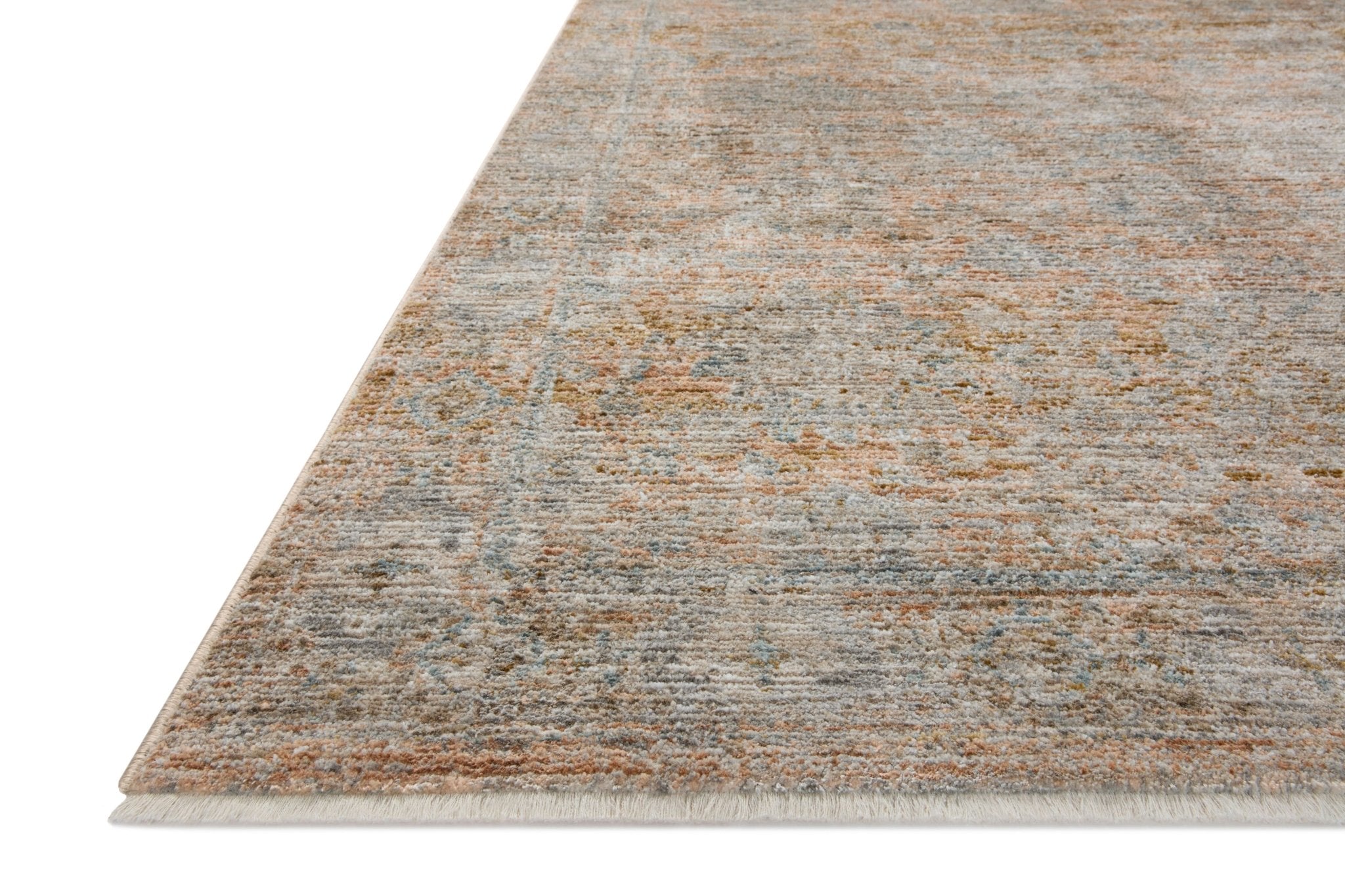 Jean Stoffer x Loloi Katherine Terracotta / Smoke 11' - 6" x 15' - 7" Area Rug White Cliff Studio Area Rugs