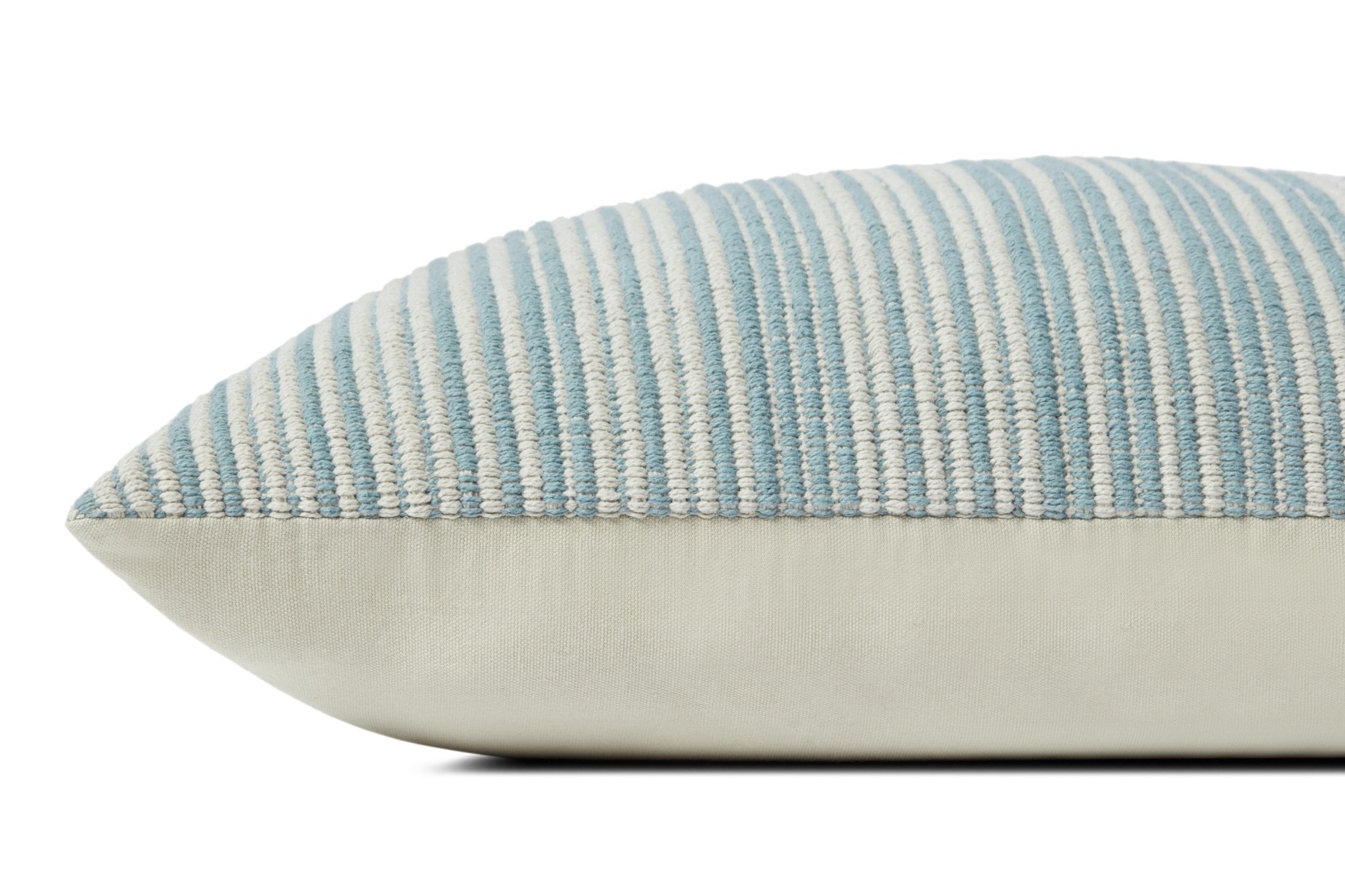 Jean Stoffer x Loloi Martha Blue 22'' x 22'' Cover w/Poly Pillow White Cliff Studio Throw Pillows