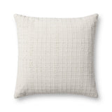 Jean Stoffer x Loloi PJS0015 Ivory 12'' x 27'' Cover Only Pillow White Cliff Studio Throw Pillows