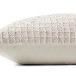 Jean Stoffer x Loloi PJS0015 Ivory 12'' x 27'' Cover Only Pillow White Cliff Studio Throw Pillows