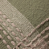 Jean Stoffer x Loloi PJS0016 Green / Multi 18'' x 18'' Cover Only Pillow White Cliff Studio Throw Pillows