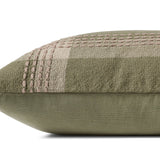 Jean Stoffer x Loloi PJS0016 Green / Multi 18'' x 18'' Cover Only Pillow White Cliff Studio Throw Pillows