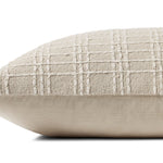 Jean Stoffer x Loloi PJS0017 Beige / Ivory 16'' x 26'' Cover Only Pillow White Cliff Studio Throw Pillows