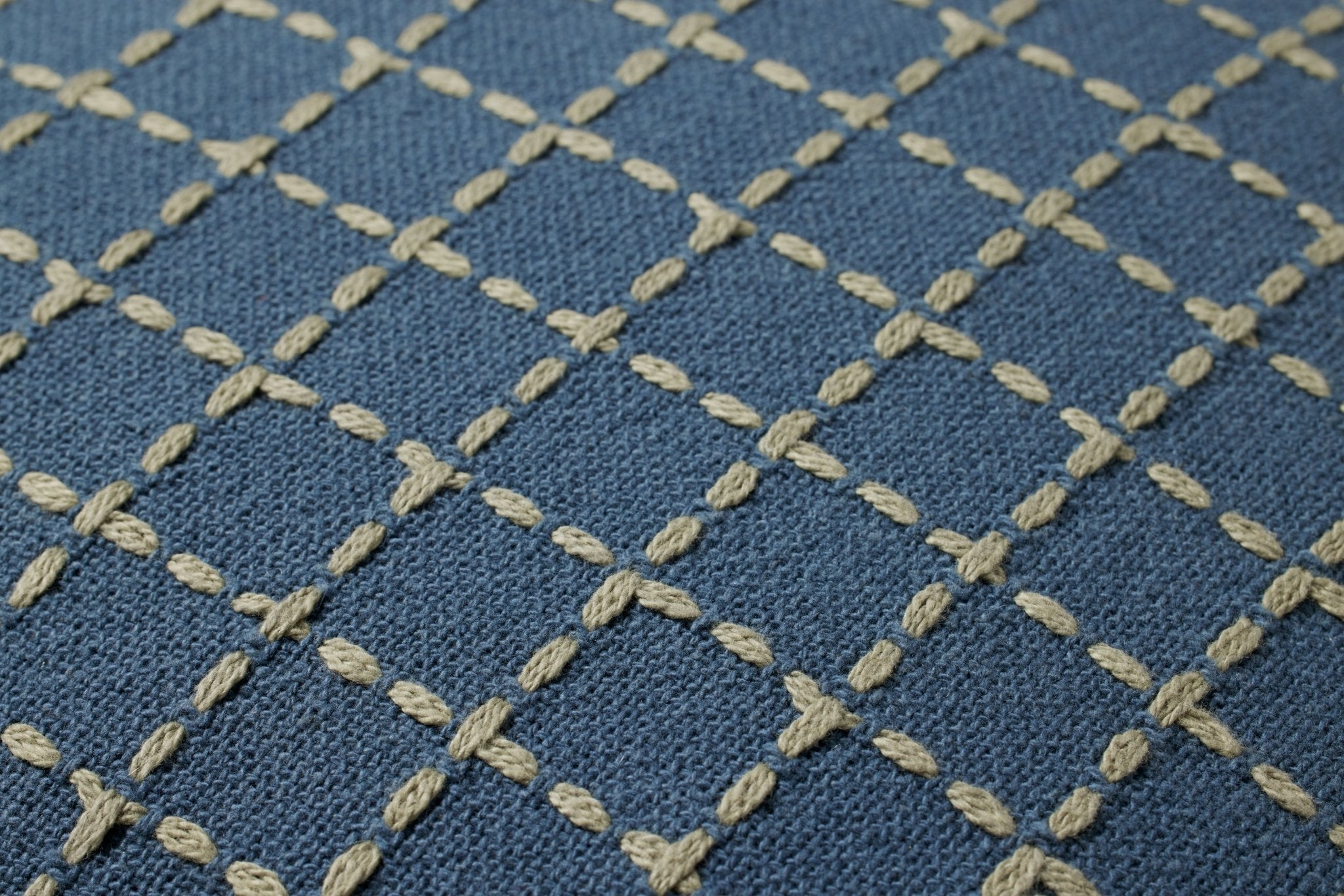 Jean Stoffer x Loloi PJS0017 Blue / Green 18'' x 18'' Cover Only Pillow White Cliff Studio Throw Pillows