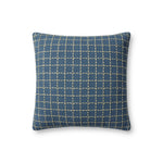 Jean Stoffer x Loloi PJS0017 Blue / Green 18'' x 18'' Cover Only Pillow White Cliff Studio Throw Pillows
